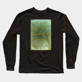 Green Retro Canvas Texture Long Sleeve T-Shirt